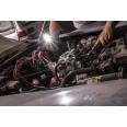 LUZ COMBINADA 2: Luz de trabajo + linterna LED recargable. Gancho e imán.