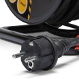 Enrollador de cable eléctrico profesional, 4 tomas y enchufe francés, H07RN-F3G1.5MM2, 40M, NF,CE - IP44.