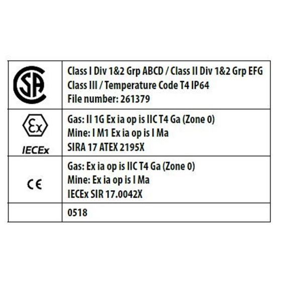 SPOTEX: Faro ricaricabile ATEX, 5W, 300lm. Con...