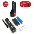 STURM: 20W LED torch with induction charging base to prevent blackouts.