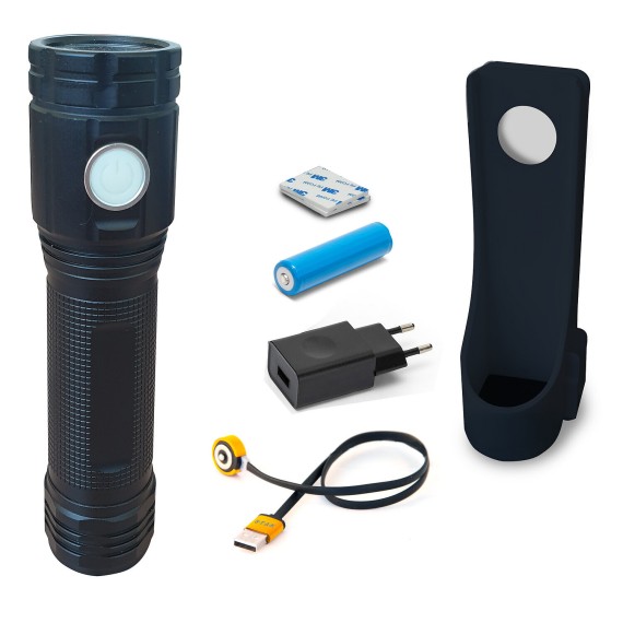 STURM: 20W LED torch with induction charging...