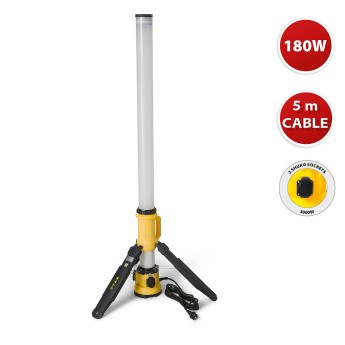 180W LED light, 21000 lumens 360° on tripod, with 5M cable 2