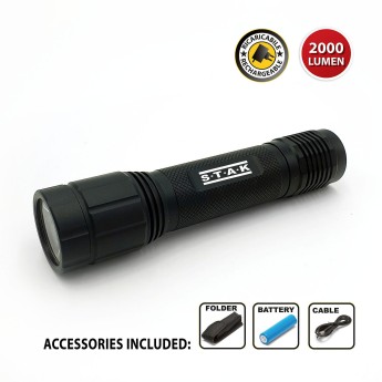 LEOPARD: Rechargeable Aluminum LED Flashlight, 2000... 2