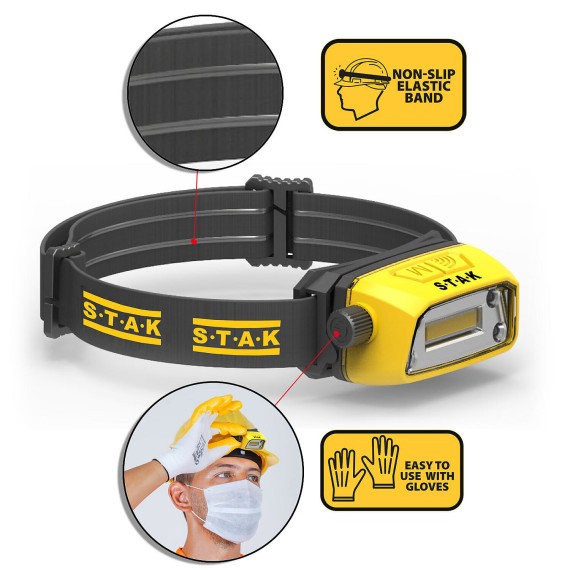 Professional rechargeable LED headlamp, 300...