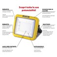 X-BLAST RECHARGEABLE 30W : projecteur LED rechargeable de zone 2400 lm