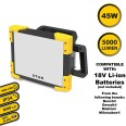 X-BLAST PRO: Worklight for 18V batteries, 5000 lm