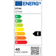 X-BLAST 40W: LED-Zonenleuchte mit 3 m Kabel, 4000 lm