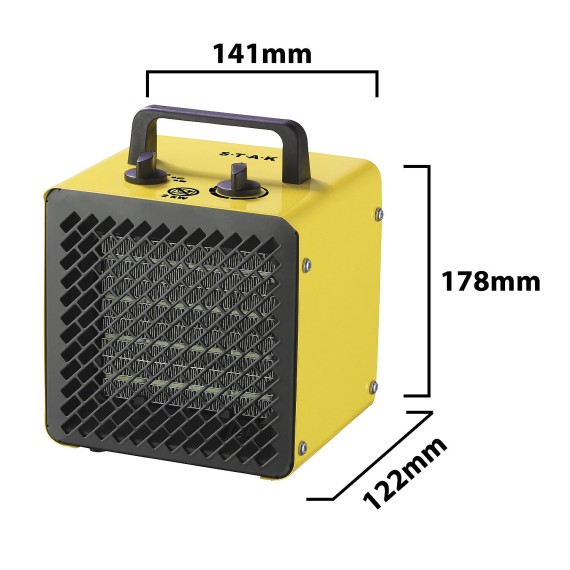 Industrial hot air generator, ceramic 2KW