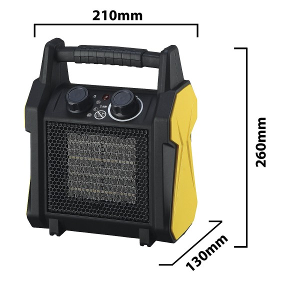Industrial hot air generator, ceramic 2KW