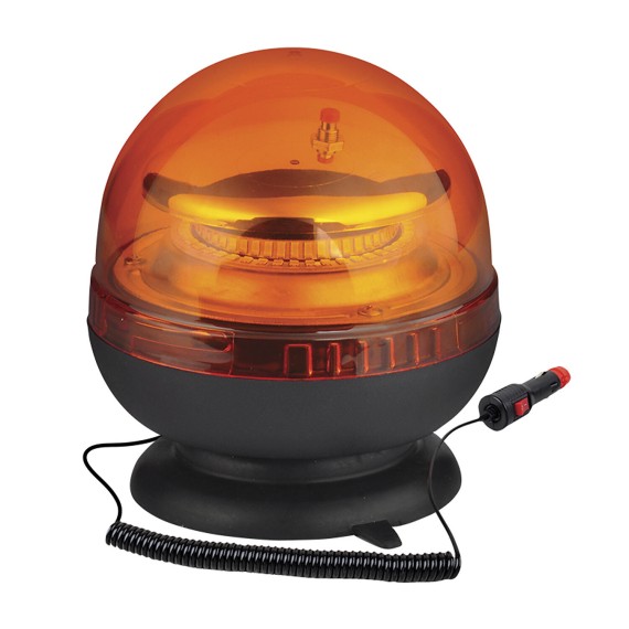 Luz intermitente LED 12/24V con base magnética...