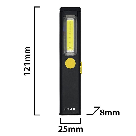 STEALTH: Rechargeable 3W LED flashlight,...