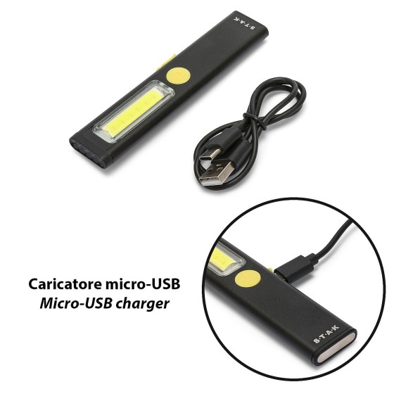 STEALTH: Rechargeable 3W LED flashlight,...