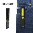 STEALTH: Rechargeable 3W LED flashlight, extra-thin aluminum. Black.