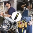STEALTH: Rechargeable 3W LED flashlight, extra-thin aluminum. Black.