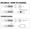 MAMBA : Lampe torche LED rechargeable de 5000 lumens avec batterie externe