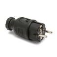 Enchufe Velamp 2P+T con cable – Enchufe macho estilo francés – Protección IP44
