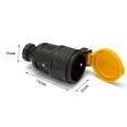Toma de corriente Velamp 2P+T con cable – Toma hembra estilo francés – Protección IP44