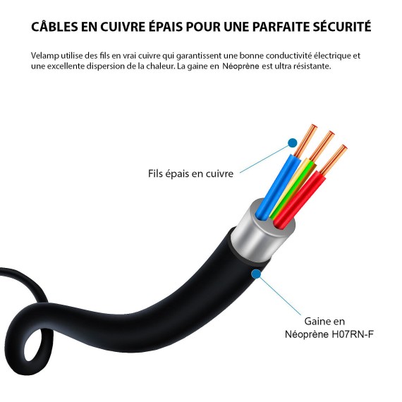 Cable alargador Stak M/2xF para obras de...