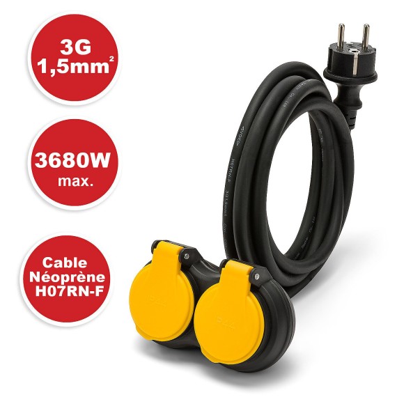 Cable alargador Stak M/2xF para obras de...