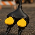 Cable alargador Stak M/2xF para obras de construcción, estándar francés, 5 metros. H07RN-F 3G1,5 mm², NF, CE - IP46