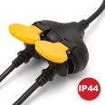 Cable alargador Stak M/2xF para obras de construcción, estándar francés, 5 metros. H07RN-F 3G1,5 mm², NF, CE - IP46