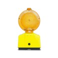 DOUBLE BLINK ROAD: Lampeggiante stradale LED, x 1 o 2 batterie. Riflettore arancione
