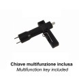 DOUBLE BLINK ROAD: Lampeggiante stradale LED, x 1 o 2 batterie. Riflettore arancione