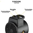 Hot air generator with steel element, IP24, 3KW