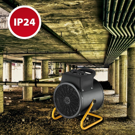Hot air generator with steel element, IP24, 3KW