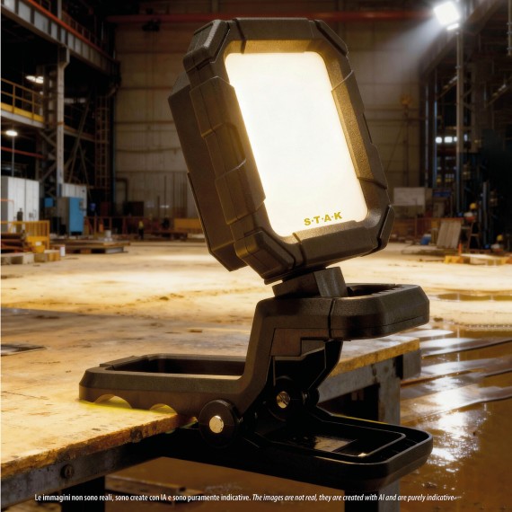 JAWS: lampada da lavoro ricaricabile 10W con...