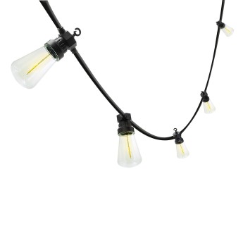 BACK: Extendable IP44 string light, 15 metres, 20 LED...