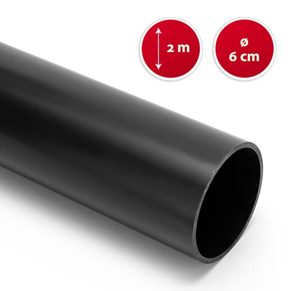 Palo diametro 60mm, lunghezza: 200cm in ABS....