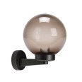 Applique con sfera per esterno in PMMA, 200mm, Attacco E27, fumé