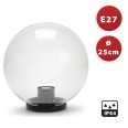APOLUX: Sfera per esterno in PMMA, 250mm, E27, trasparente