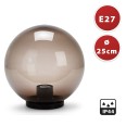 APOLUX: Sfera per esterno in PMMA, 250mm, Attacco E27, fumé
