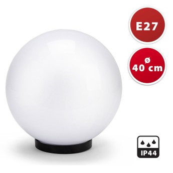 APOLUX: Sfera per esterno in PMMA, 400mm, Attacco E27,... 2
