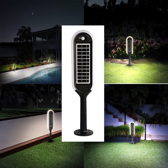 400 lumen solar LED floor lamp with double...
