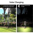 400 lumen solar LED floor lamp with double panel and motion detector
