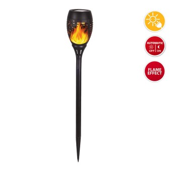 OLYMPIA: Solar-powered LED flame-effect lamp, 51 cm 2