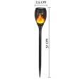 OLYMPIA: lampada a ricarica solare LED effetto fiamma, 51 cm