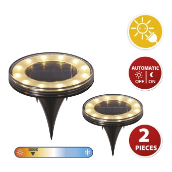 ENTERPRISE: Set of 2 solar floor lamps 2
