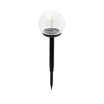 Solar LED filament stake, 10cm diameter. Black.