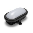 TARTARUGA: Schwarze 5,5-W-LED-Wandleuchte. Schutzart IP54, Schnellanschluss.