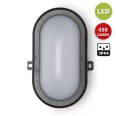 TARTARUGA: Schwarze 5,5-W-LED-Wandleuchte. Schutzart IP54, Schnellanschluss.