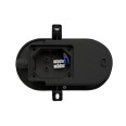 TARTARUGA: Schwarze 5,5-W-LED-Wandleuchte. Schutzart IP54, Schnellanschluss.