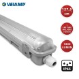 Plafonnier IP65 avec tube LED 18 W - 4000 K. 120 cm