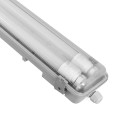 Plafoniera IP65 con 2 tubi LED 22W - 4000K. 150 cm