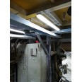 Plafoniera IP65 con 2 tubi LED 22W - 4000K. 150 cm