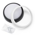 UBLO2: Plafoniera LED tonda, 700 lumen. 2 cornici (bianca e nera) incluse
