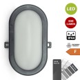 TARTARUGA : Applique murale LED intégrée de 5,5 W. Usage extérieur. RAL 7016.